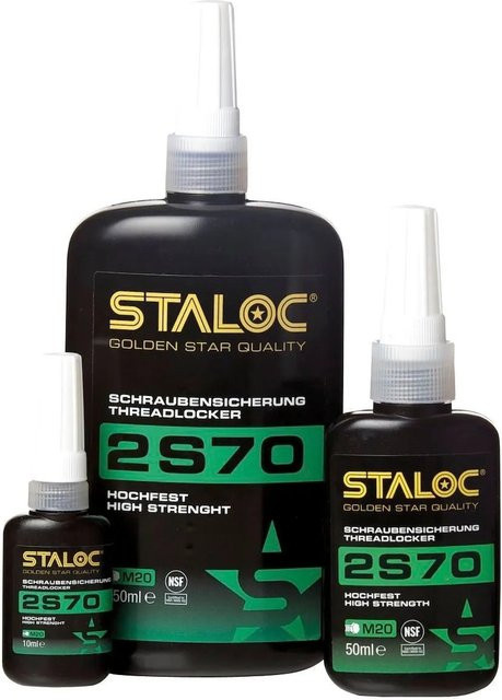 Staloc Schraubensicherung 2S70 Hochfest Rot bis M36 250 ml - Bild 1