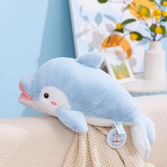 Yiran toy Meerestier Hai Plüschtier Puppe Kissen, 60cm, Blau - Bild 1