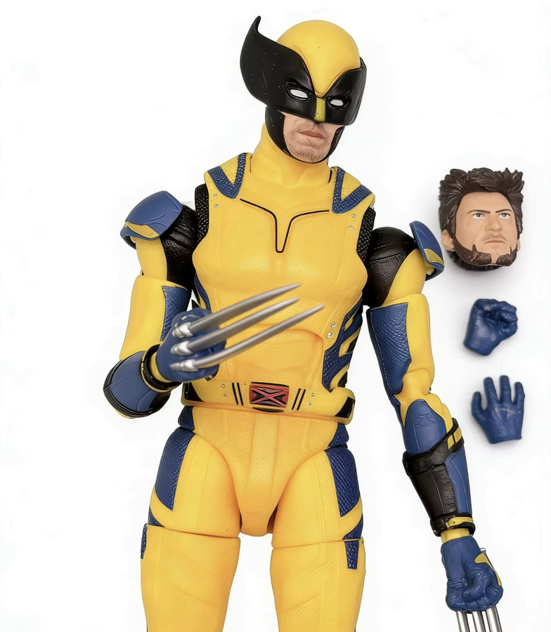 Bandai Marvel Wolverine, Actionfigur, mit austauschbaren Gesichtern - Bild 2