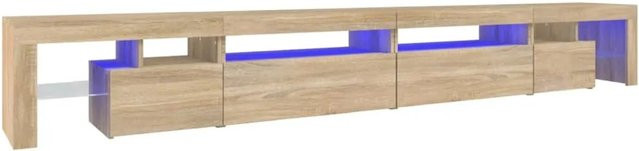 vidaXL TV-Schrank mit LED-Beleuchtung in Sonoma-Eiche, B/T/H: 290 x 36,5 x 40 cm - Bild 1