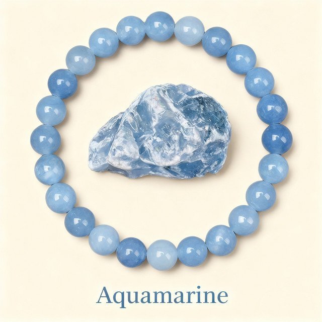 Aquamarin, 8 mm - Bild 1