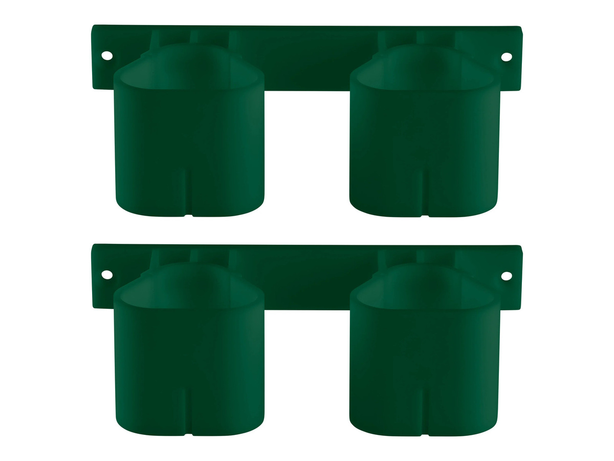 Parkside Wandhalter Set Doppelhalterung 2-teilig grün aus Kunststoff - Bild 4