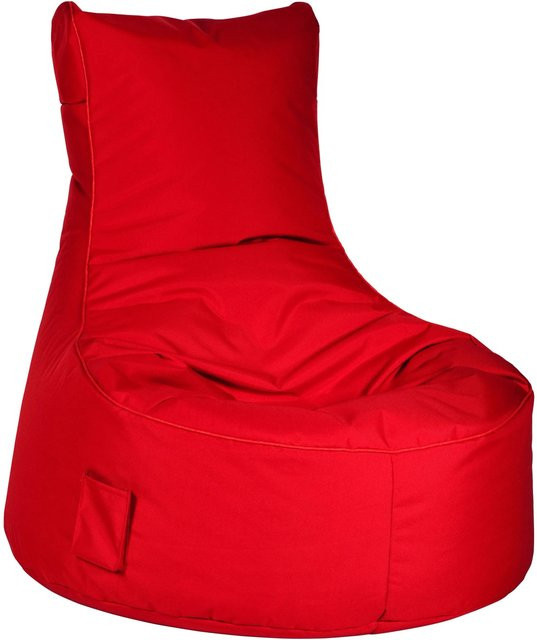 Sitting Point Sitzsack Swing Scuba in Rot mit abwaschbarem Polyester-Bezug, B: 65 cm, T: 90 cm, H: 95 cm - Bild 1