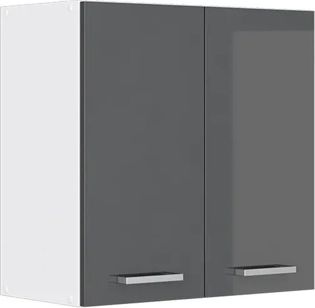 Vicco R-Line Hängeschrank für die Küche in Anthrazit Hochglanz und Weiß, B: 60 cm, H: 60 cm, T: 31 cm - Bild 1