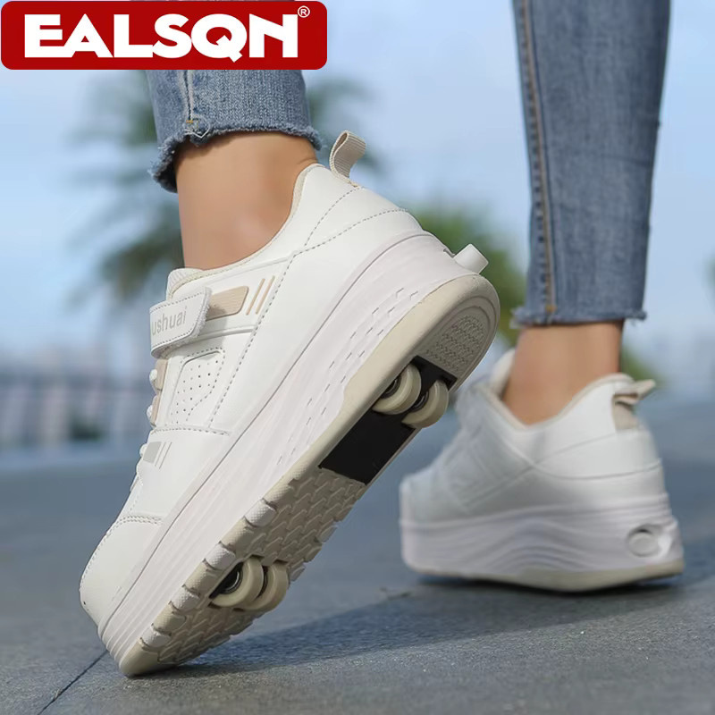 4-Rad-Rollschuhe, 2-in-1 Laufschuhe, abnehmbare Räder - Bild 3