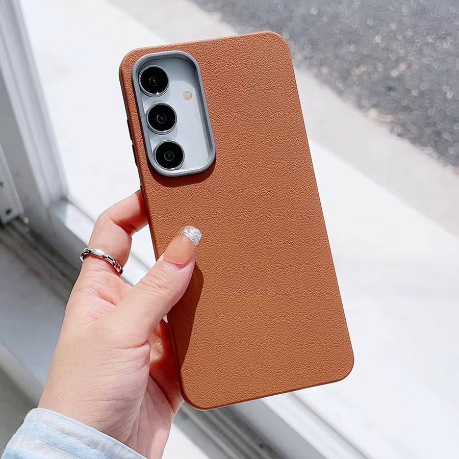 Magnetische Lederhülle in Blau für Samsung Galaxy S25 S24 S23 S22 S21 S20 Serie mit mattem Soft Bumper und Wireless Charge Funktion - Bild 2