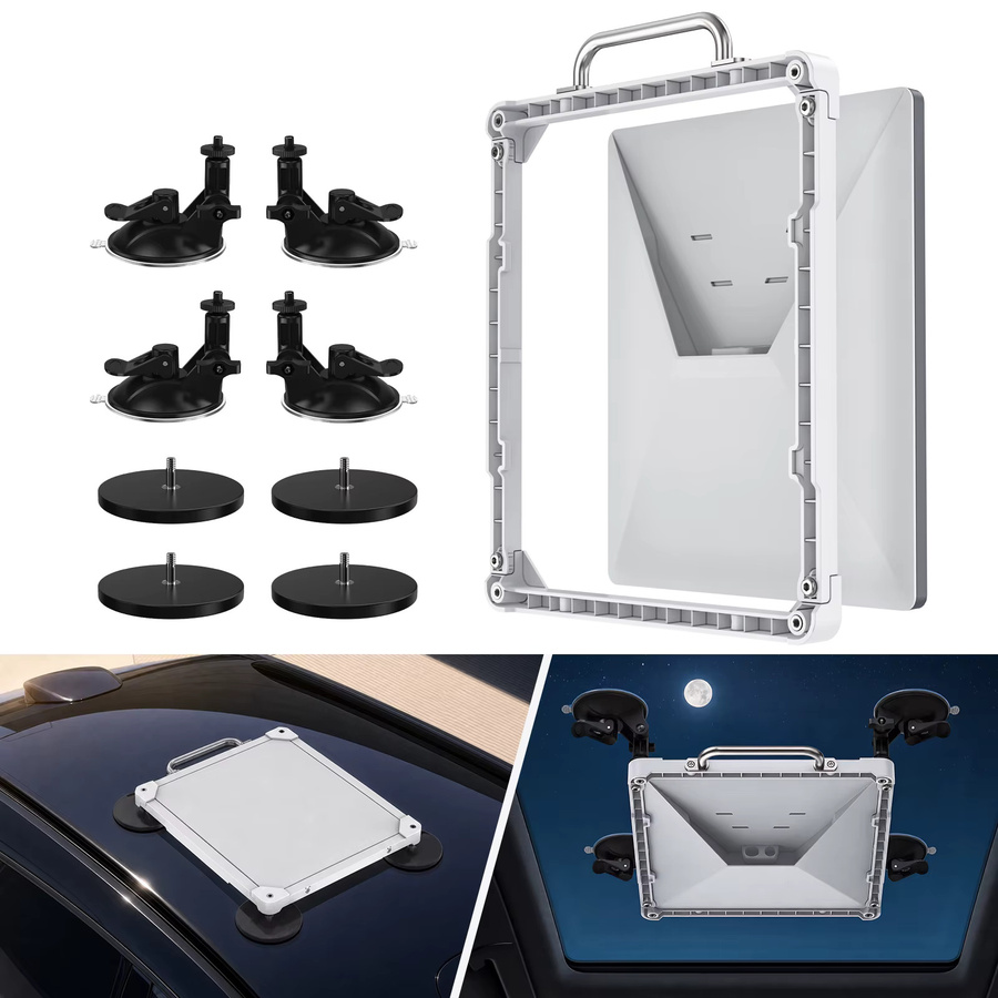 EPUP SK0173S Pro 2-in-1 Magnetische Saugnapfhalterung mit 120kg Haltekraft, bohrfreie Halterung kompatibel mit Starlink Mini und Mini X - Bild 2