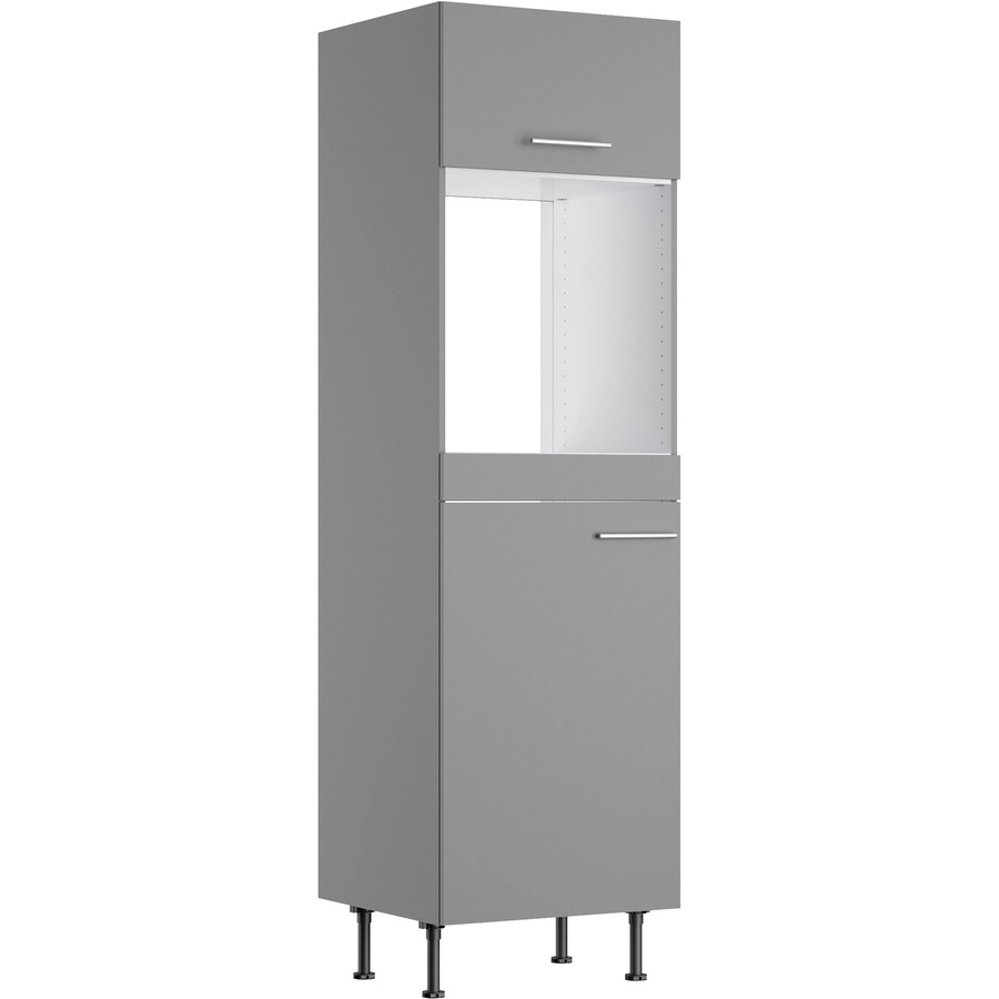 Optifit Küchen-Hochschrank Mats825 für Backofen und Kühlschrank in Basaltgrau, Breite: 60 cm - Bild 2