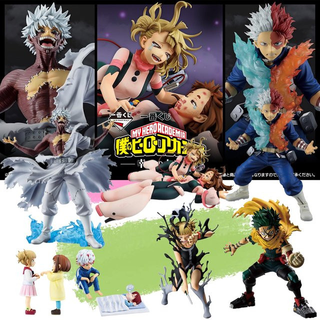 Bandai My Hero Academia Izuku Midoriya Himiko Toga Ochaco Uraraka Shoto Todoroki Dabi, Anime Modell, Set / Bundle - Bild 1