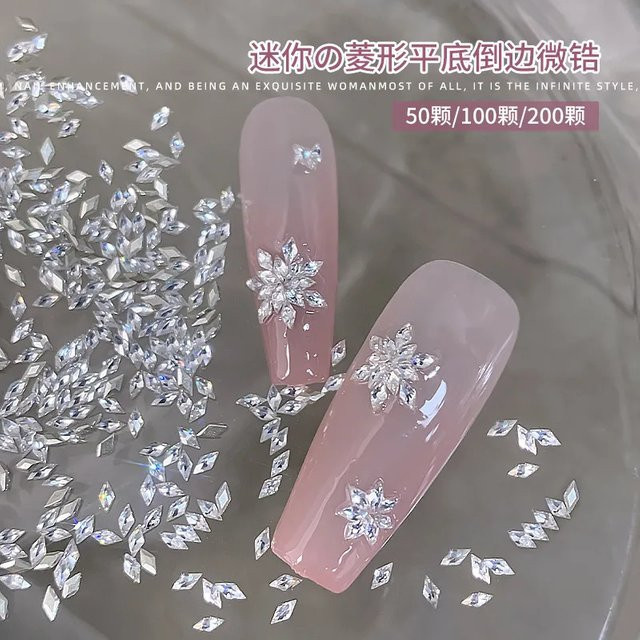 NAILFYOU Mini-Diamant-Nagelrhinestones, 20 Stück, Schimmernd - Bild 1