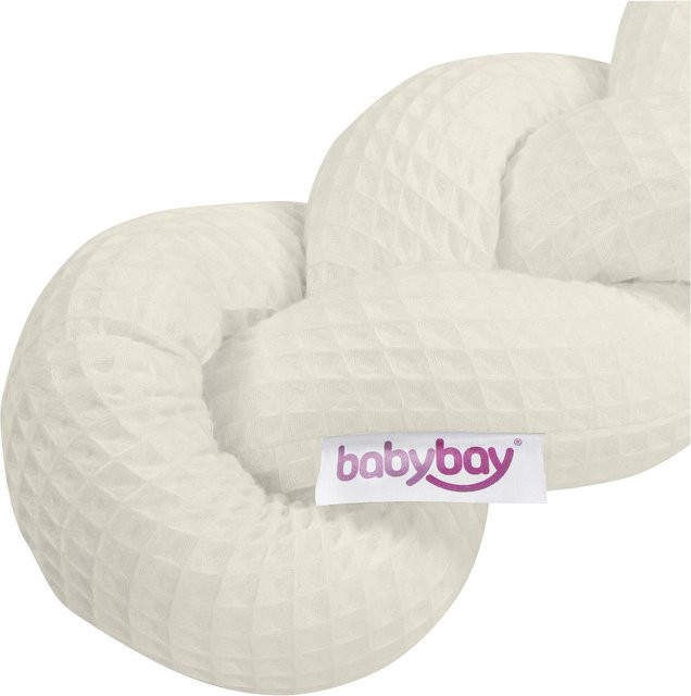 Babybay Nestchenschlange aus Waffelpiqué in Weiß, 180 cm Länge - Bild 1