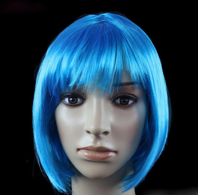 Kurze Bob-Perücke, Synthetisch, Unisex - Bild 1
