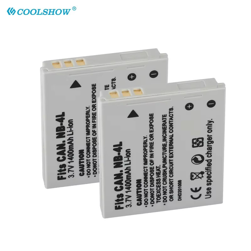 NB-4L Akku mit 1400 mAh und Ladegerät für Canon IXUS Serie - Bild 2