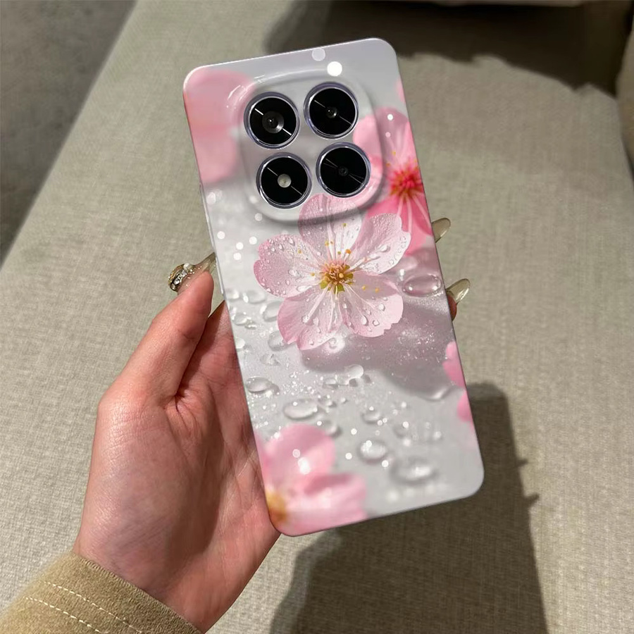Handyhülle mit rosa Kirschblüten und Wellenmuster für Xiaomi Redmi Note 15 14 13 12 11 10 8 Pro Plus - Bild 2