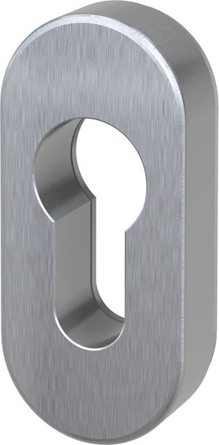 BASI Schmalrahmen-Schutzrosette SR 4100 PZ aus Edelstahl in Silber, B/H: 175 x 85 x 35 mm - Bild 1