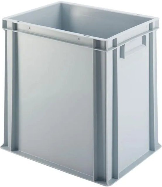 PROREGAL Eurobehälter Transportbox mit geschlossenem Griff, Grau, H x B x T: 40 x 30 x 40 cm - Bild 1