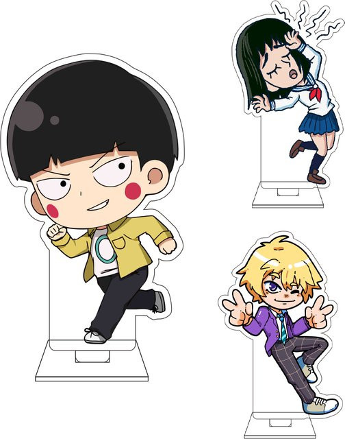 Bandai Mob Psycho 100 Reigen Arataka Shigeo Kageyama, Acryl-Figur, Standfigur, 10cm - Bild 1