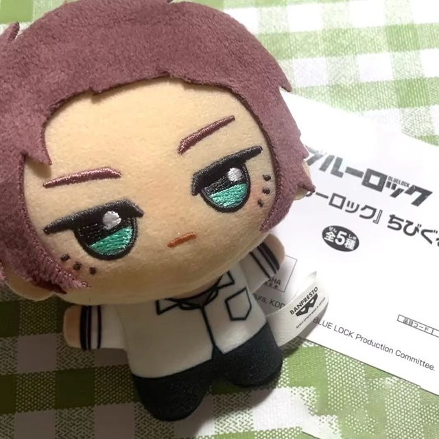 Bandai Blue Lock Itoshi Sae Kawaii Q-Version Plüschfigur, 10cm, Plüsch / Textil - Bild 1