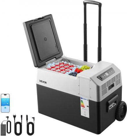 VEVOR Kompressor Kühlbox 30 L mit App-Steuerung und Rädern, Elektrische Gefrierbox für Auto, LKW, Van und Camping, 12V/24V DC und 100-240V AC, -22 °C bis 10 °C - Bild 1