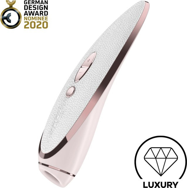 Satisfyer Prêt-à-porter Accessoire aus Echtleder und Edelmetall in Pink, Gold und Weiß - Bild 1