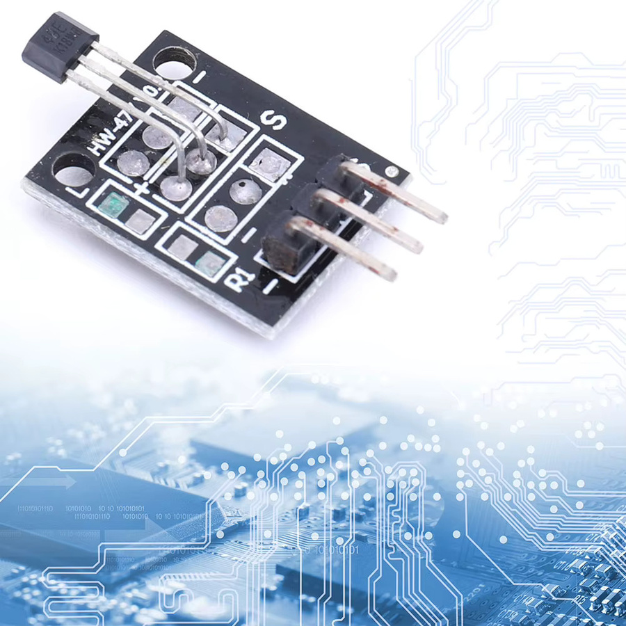 KY-003 Hall-Effekt-Sensor Modul A3144 Standard-Magnetschalter-Sensor für Arduino in Schwarz - Bild 2