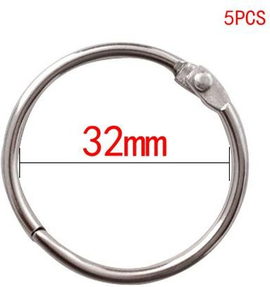Yiran Furniture Metall-Ringbuch-Binden für DIY-Alben und Bürobindungen, Silber, 15 - 80 mm - Bild 1