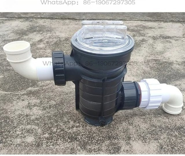 Anti-blockierende Wasserpumpe als Vorfilter für Bad und Pool zur Entwässerung mit Anschlussrohr - Bild 1