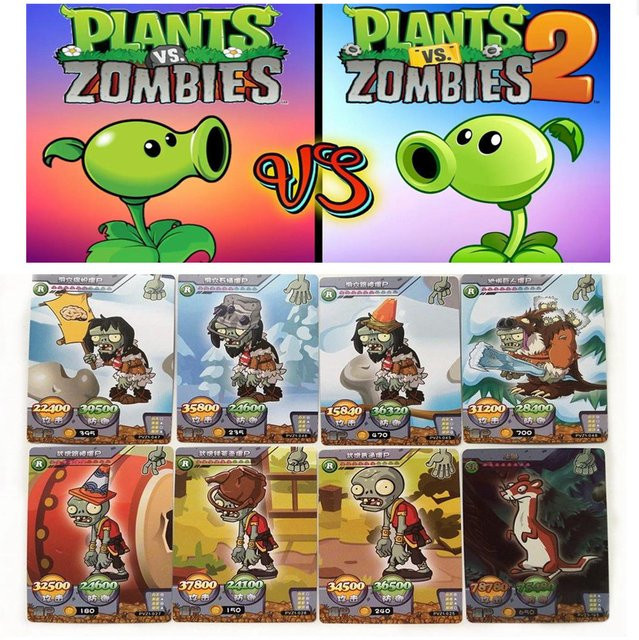 MYPOPKID Plants vs. Zombies Gartenpflanzen-Karten, Sammelkarten, 5er-Pack - Bild 1