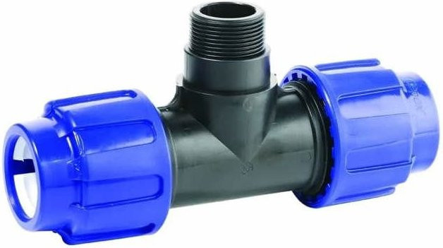 PE-T-Stück 32mm mit Klemmverbindung aus Polypropylen (PP) - Bild 1