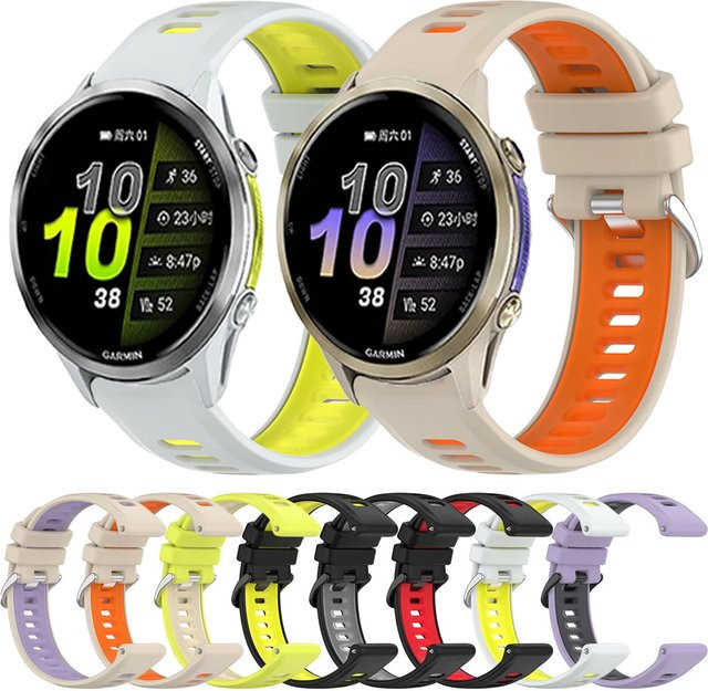 Garmin Uhrenarmband Silikon, zweifarbig, Unisex - Bild 1