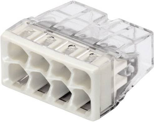 WAGO 2273-208-1 Dosenklemme 8-polig transparent und lichtgrau für flexible und starre Leiter 0,5-2,5mm² - Bild 1