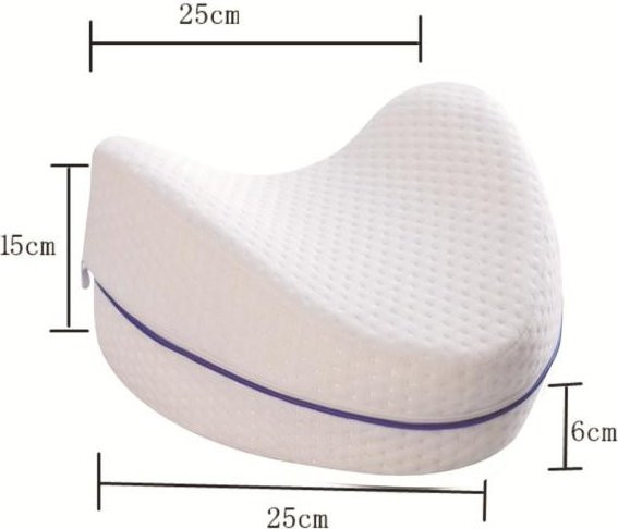 Paar ergonomische U-förmige Memory-Schaum Kissen für Nacken und Beine mit abnehmbarem Bezug aus Tencel und Baumwoll-Polyester-Mischung - Bild 1
