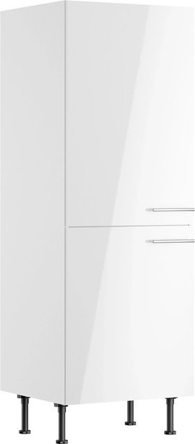 Optifit Küchen-Midischrank Rurik Weiß glänzend B/T/H: 60 x 58,4 x 176,6 cm - Bild 1