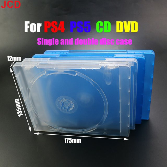 JCD CD-DVD-Disks Speicherhalterung in Blau für PS4, PS4 Slim, PS4 Pro und PS5 als Ersatz für Spiele-Disk-Cover Case - Bild 1