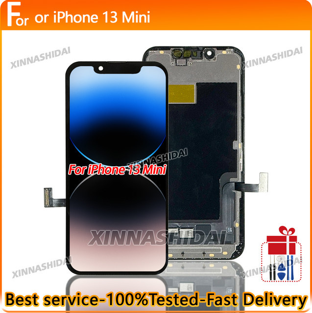 Lianganbing AAA InCell LCD Display Ersatz für iPhone 13 Mini mit Touchscreen Digitizer in Schwarz - Bild 1