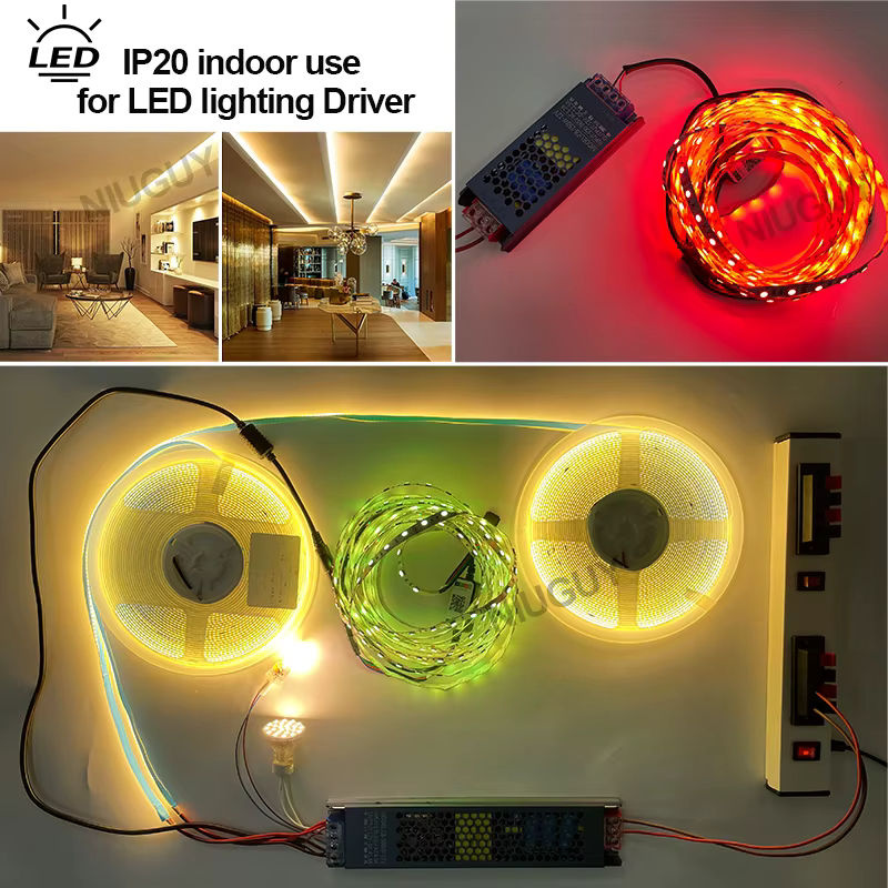 NIUGUY LED-Netzteil Ultraflacher Beleuchtungstransformator für LED-Lichtstreifen DC 12V 24V AC100-265V - Bild 5