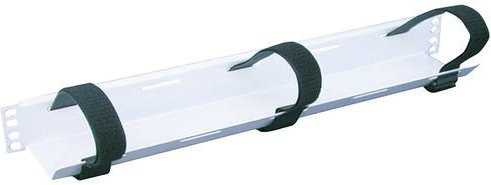 Apranet Kabelhalter 19 Zoll in Weiß - Bild 1