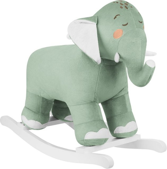 Kikkaboo Schaukeltier Elefant Holzspielzeug grün ab 18 Monate - Bild 1
