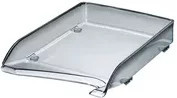 Leitz Briefablage Elegant aus Kunststoff, Grau/Transparent, B: 35,0 cm, T: 25,0 cm, H: 6,3 cm - Bild 1