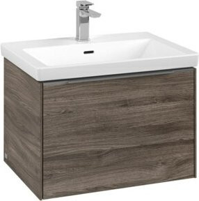 Villeroy & Boch Waschtischunterschrank Subway 3.0 in Eiche glänzend mit LED-Beleuchtung und Innenschubladen, Wandmontage, B/T/H: 62,2 x 42,9 x 47,8 cm - Bild 1
