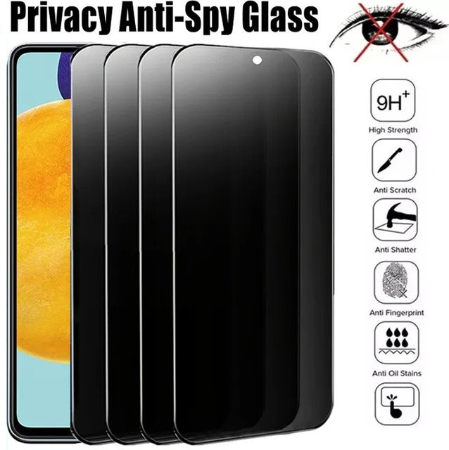 4er-Pack Samsung Sichtschutz-Displayschutzfolie aus gehärtetem Glas für A55 A73 A54 A53 A52S A52 A32 A13 S20FE S10E Anti-Spionage Glas - Bild 1