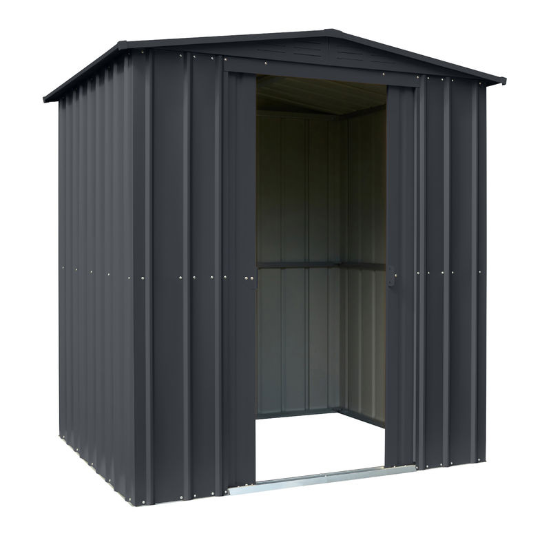 Globel Metall-Gerätehaus Gartenmanager Dream 65 Anthrazit B: 184 cm, T: 154 cm, H: 193 cm - Bild 2