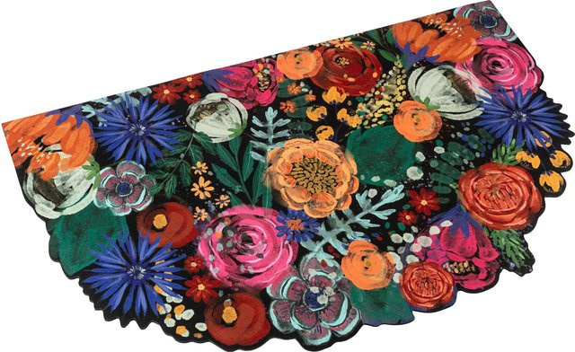 Genialo Fußmatte Blumenwiese in Multicolour, rutschfest und schmutzabweisend - Bild 1