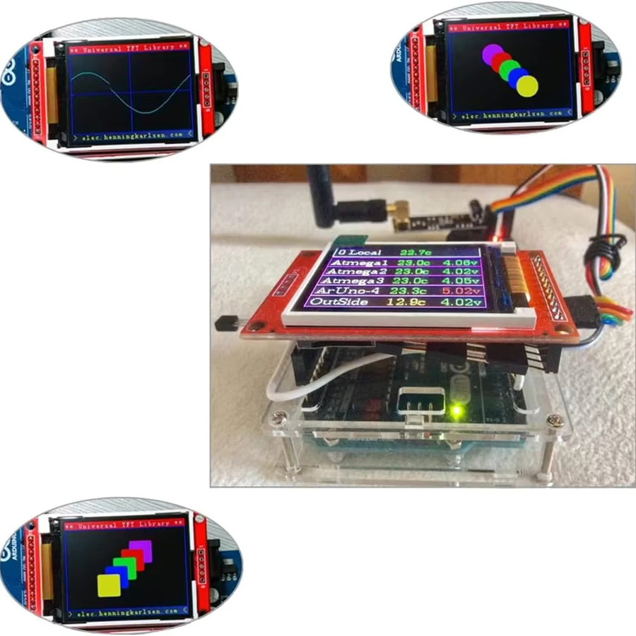 wishiot TFT-LCD-Display-Modul ST7735S mit SPI-Schnittstelle und Kartensteckplatz für Arduino und ESP32, 1,8 Zoll, 128 x 160 Pixel - Bild 3