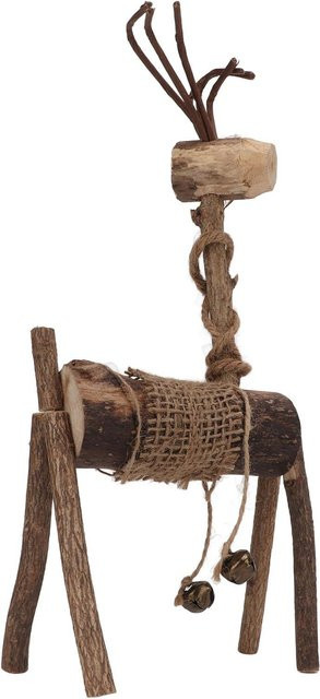 Handgefertigte Hirsch Ornamente aus Holz von Wosawe outdoor sports in Schwarz und Braun zur Desktop- und Fensterdekoration - Bild 1