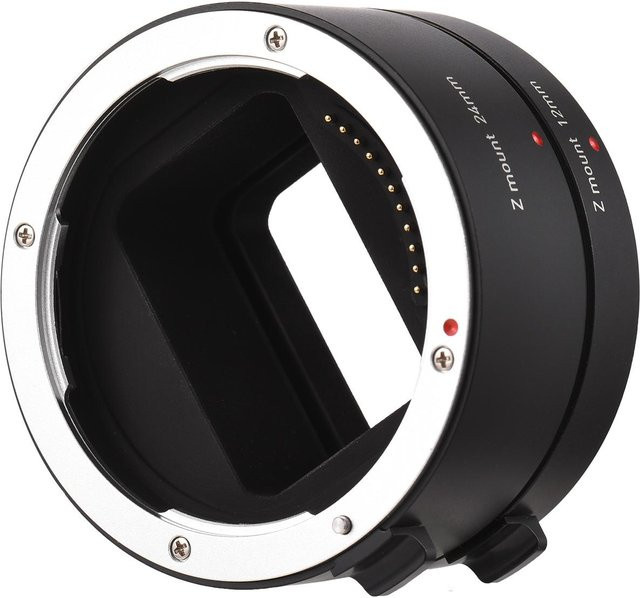 Andoer Makrofotografierohr Set mit Autofokus und Verlängerungsrohren 12 mm und 24 mm für Nikon Z Mount, Schwarz - Bild 1
