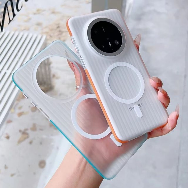 Transparente Wellpappe-Handyhülle mit Magnetfunktion für Huawei Mate 80 Pro Max, Mate 70 Air, Pura 80 Ultra und 70 Pro kompatibel mit MagSafe - Bild 1