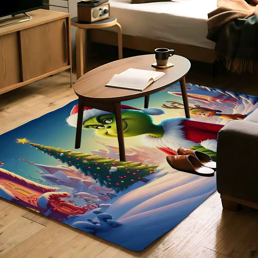 52TOYS Grinch Bodenmatte, saugfähige und schmutzabweisende Fußmatte für Badezimmer und Küche, B/T: 60 x 40 cm, Multicolour - Bild 3