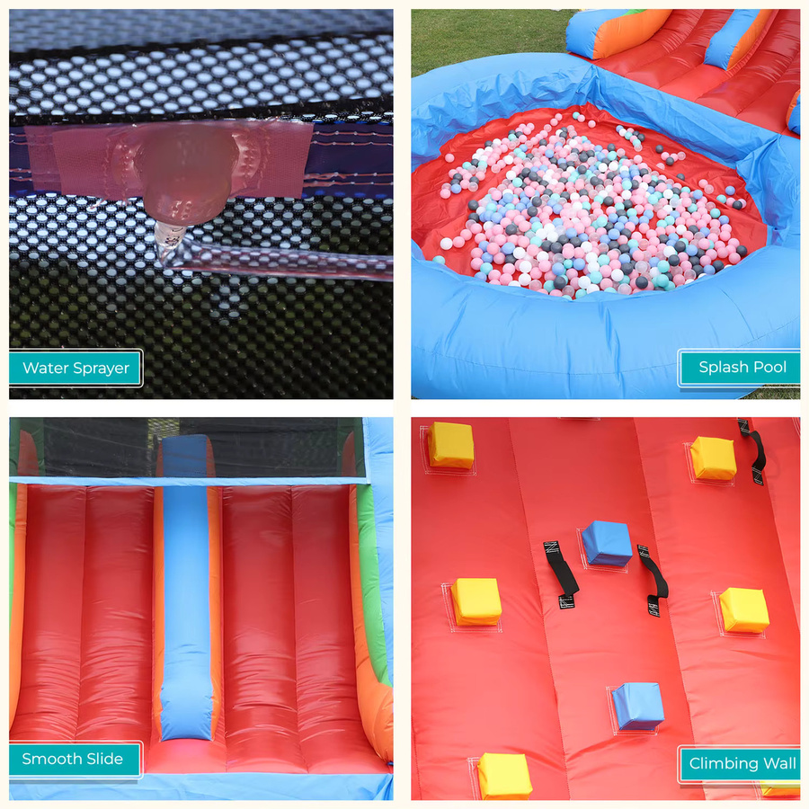 Commerci Aufblasbare Hüpfburg-Wasserrutsche, Outdoor-Spielzeug - Bild 3