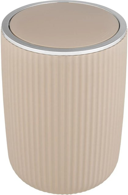 Wenko Schwingdeckeleimer Agropoli Kosmetikeimer in Beige - Bild 1
